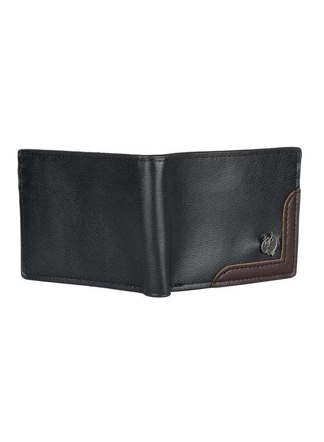 ZEVORA Men Travel, Trendy, Casual Black Leather Wallet (4 Card Slots) - Image 4